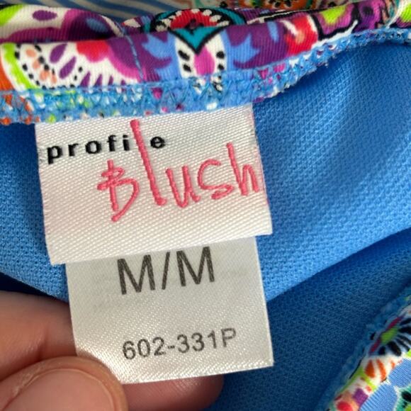 Profile Blush Two Piece Bikini Set in Paisley Multicolor - Size M D Cup - Picture 6 of 8